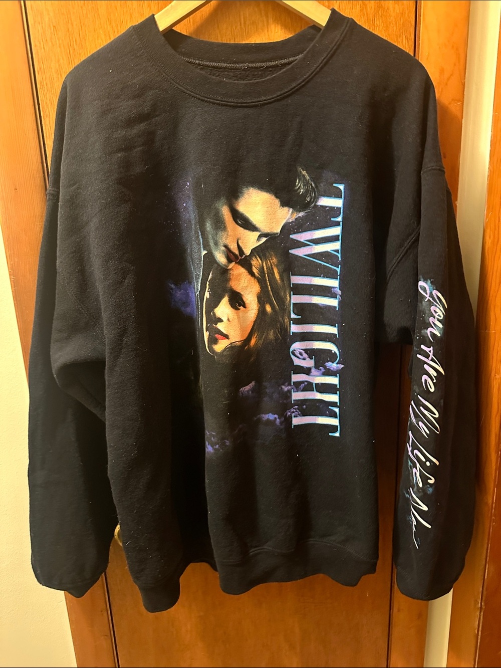 Twilight Graphic Black Crewneck Sweater - Official Movie Design